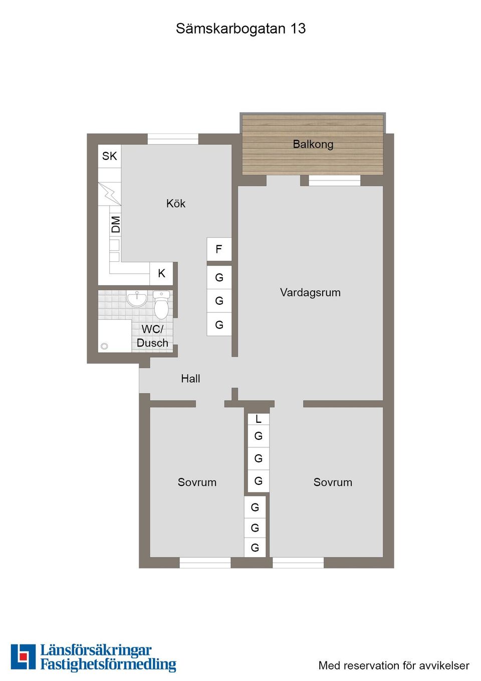 Bostadsrätt, Sämskarbogatan 13, Romberga, Enköping