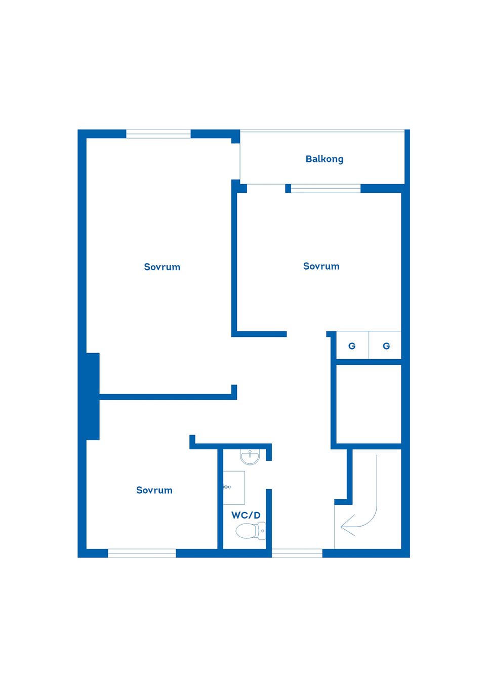 Bostadsrätt, Kälbyholmsvägen 14B, Skogstorp, Eskilstuna