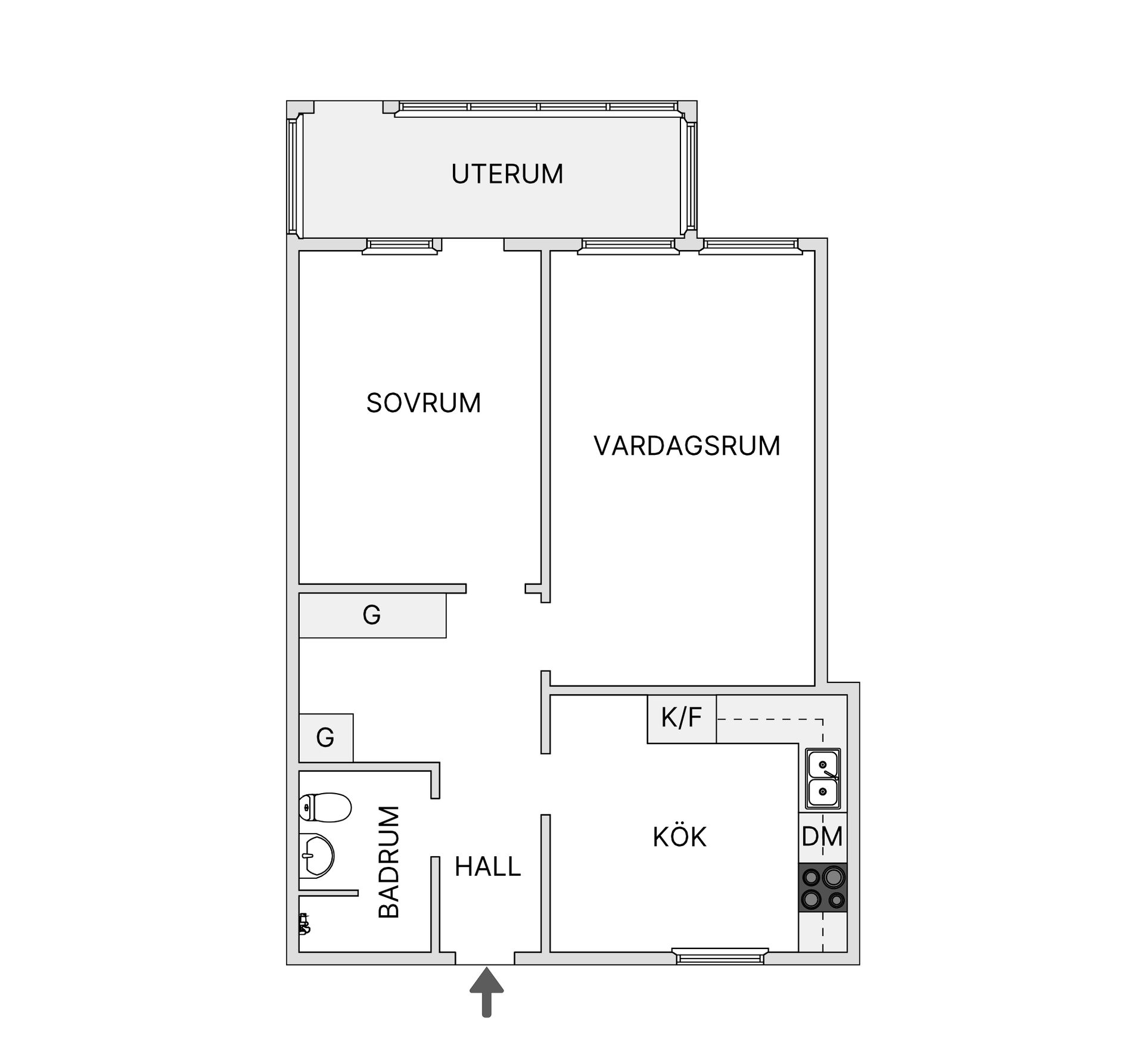 Bostadsrätt, Mjölnargränd 1, Lugnvik, Östersund