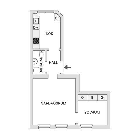Bostadsrätt, Erstagatan 15, Södermalm - SoFo, Stockholm