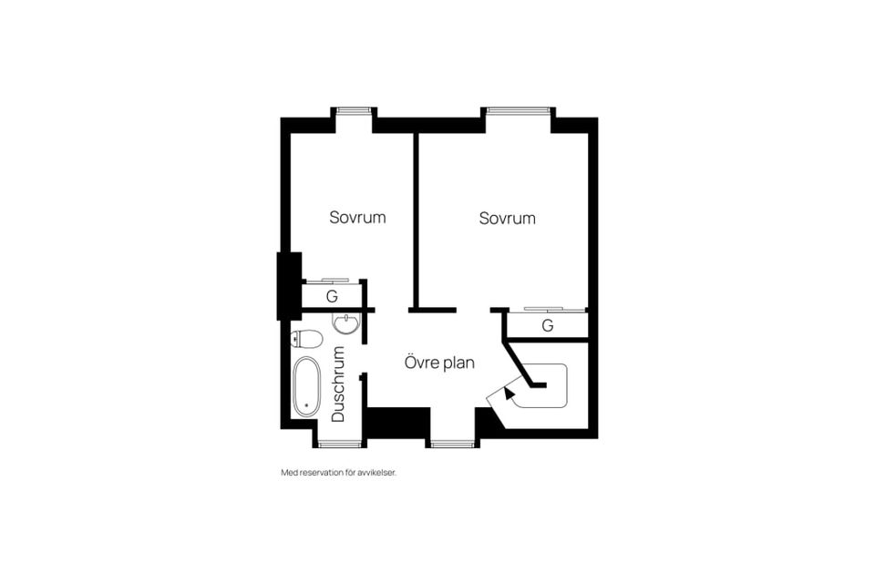 Radhus, Hällevägen 11F, Hemmanet, Sundsvall