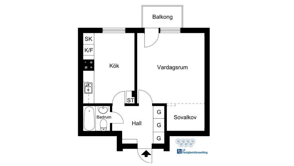 Bostadsrätt, Skolgatan 1F, Sigtuna
