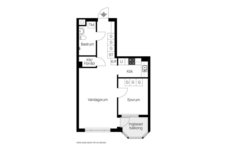 Bostadsrätt, Trädgårdsgatan 8 C, Centralt - Stenstan, Sundsvall