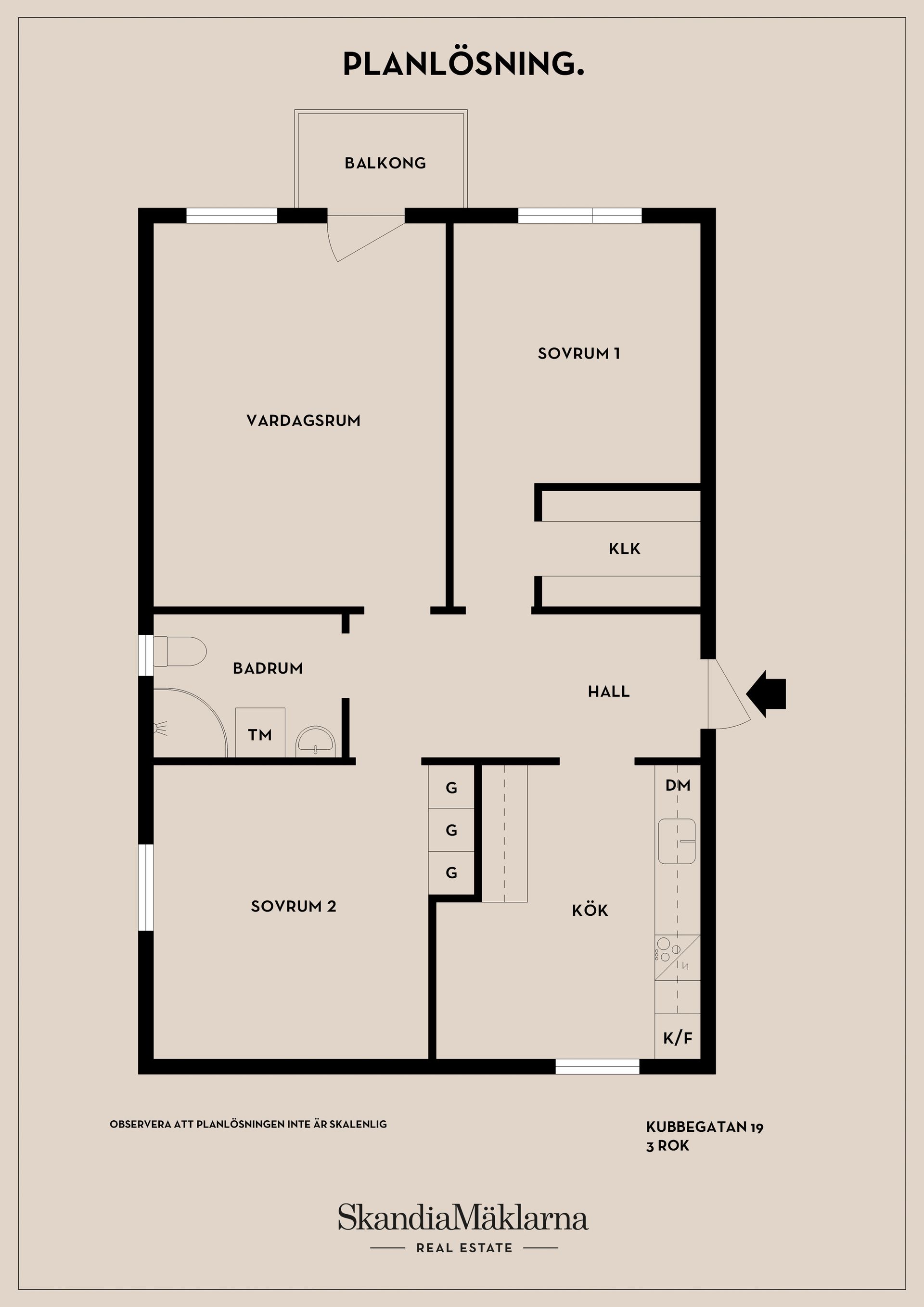Bostadsrätt, Kubbegatan 19, Sköndal, Stockholm