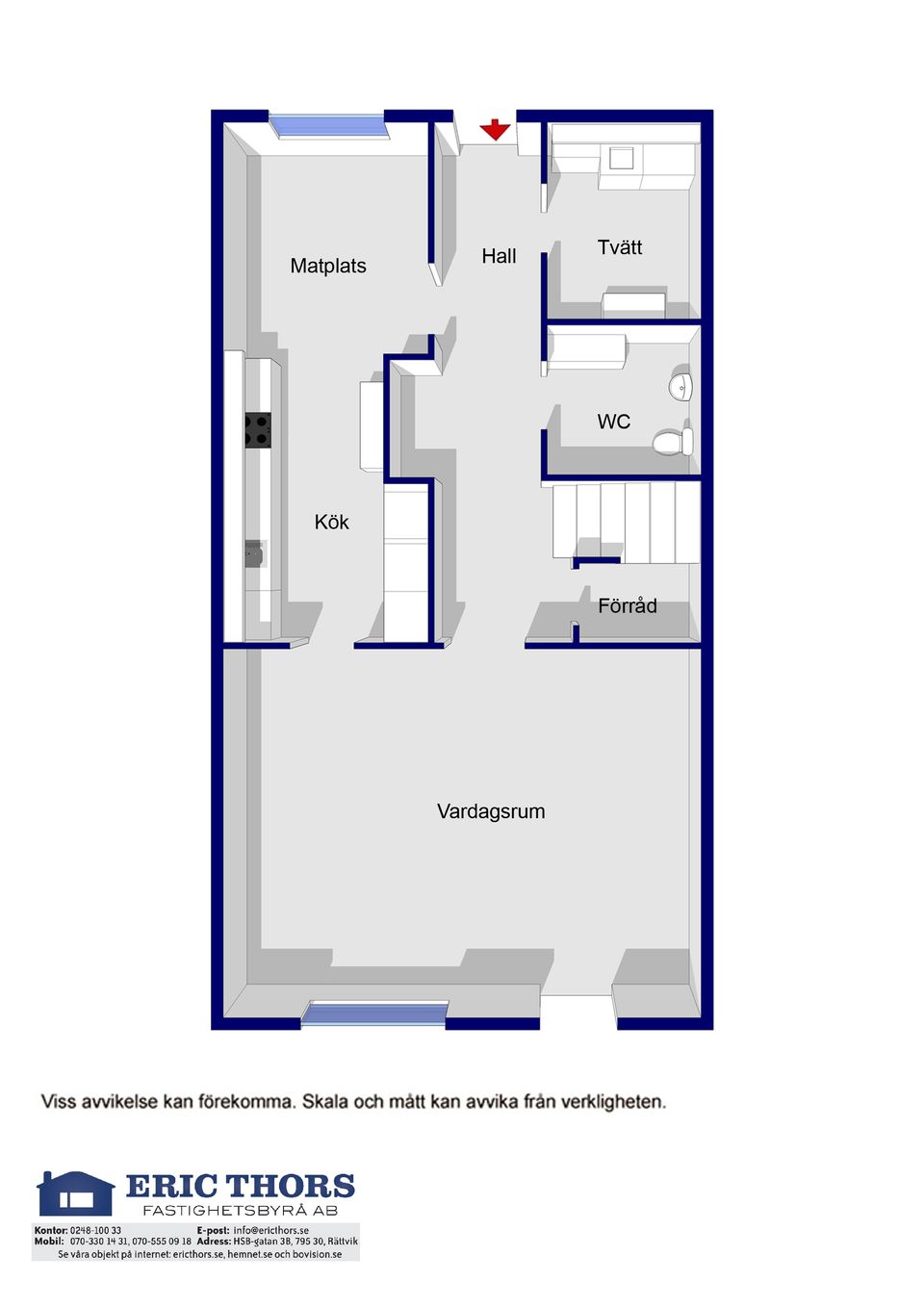 Villa, Radhus, Skolgatan 11D, Centrum, Rättvik