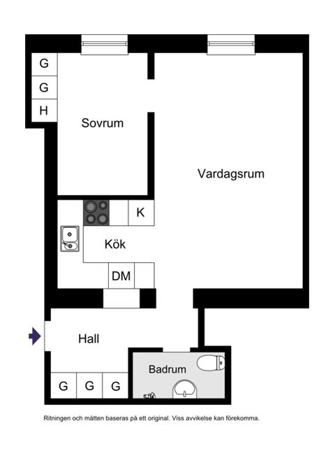Bostadsrätt, Eldarvägen 2, vån 3 av 5, Gröndal, Stockholm
