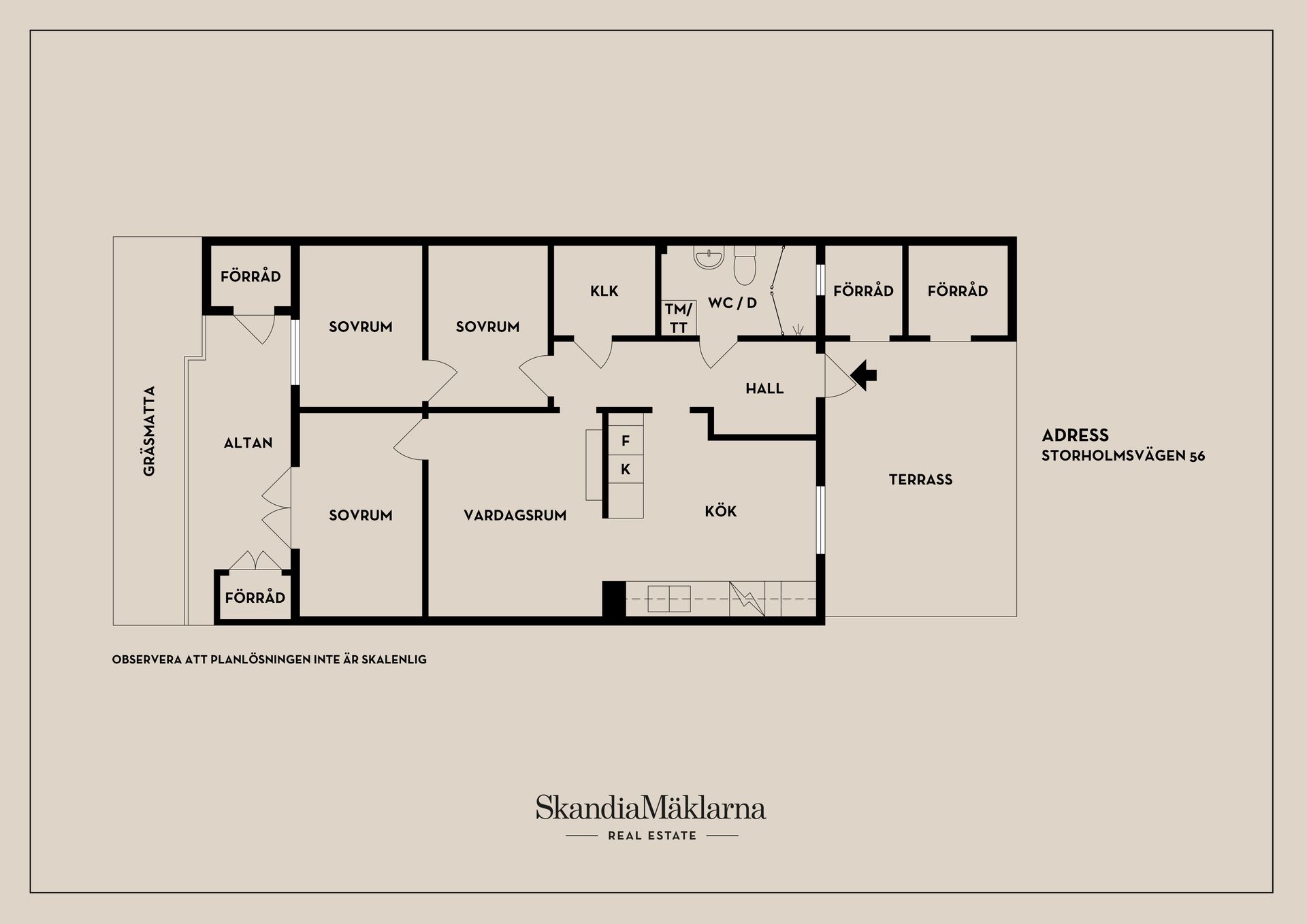 Bostadsrätt, Storholmsvägen 56, Östra Orminge, Nacka