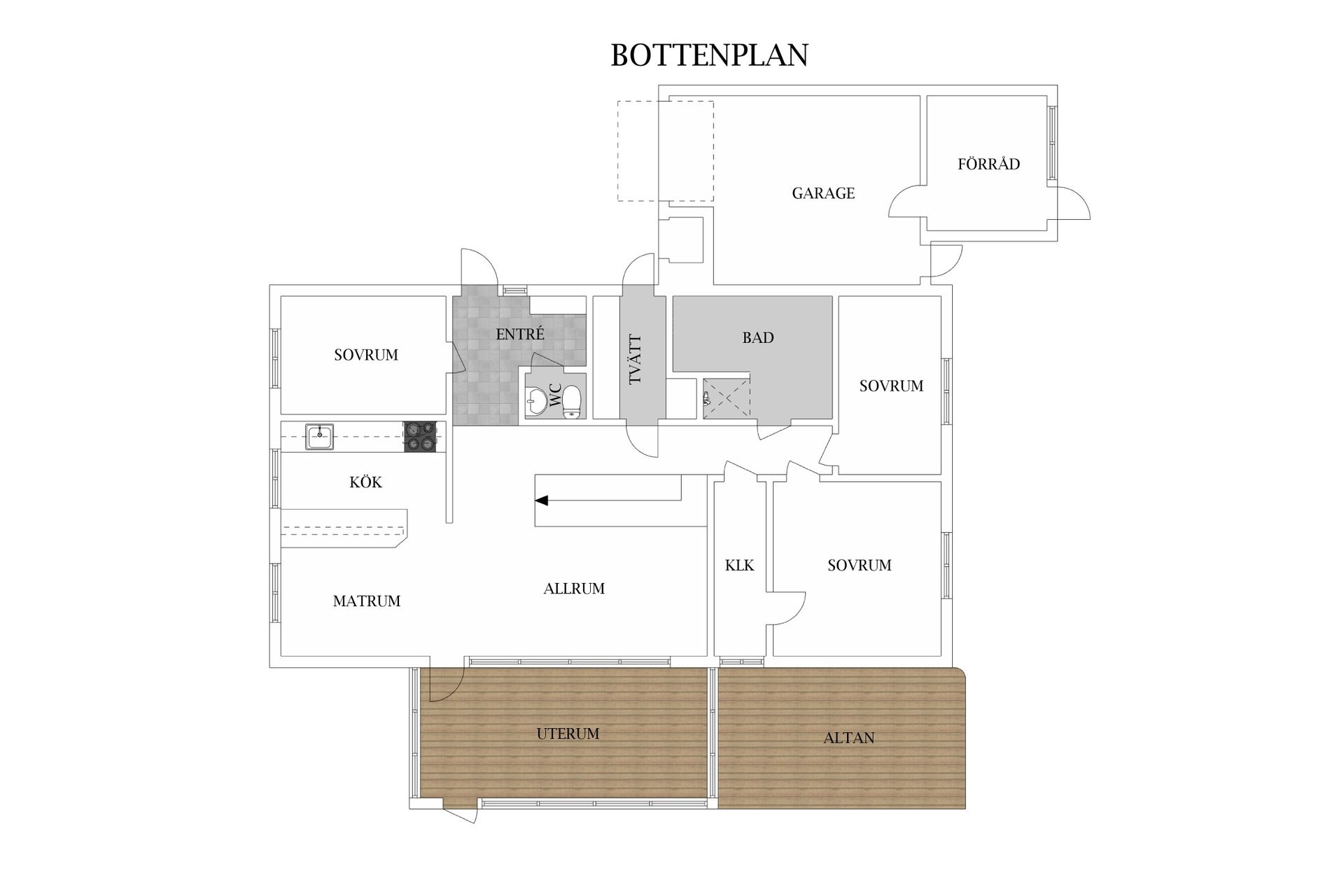 Villa, Kritgränd 2, Bäckagård, Halmstad
