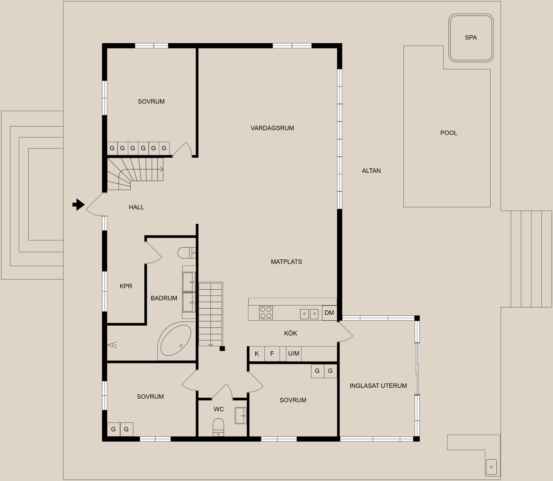 Villa, Viggebyvägen 8, Eriksvik - Söderköping, Söderköping