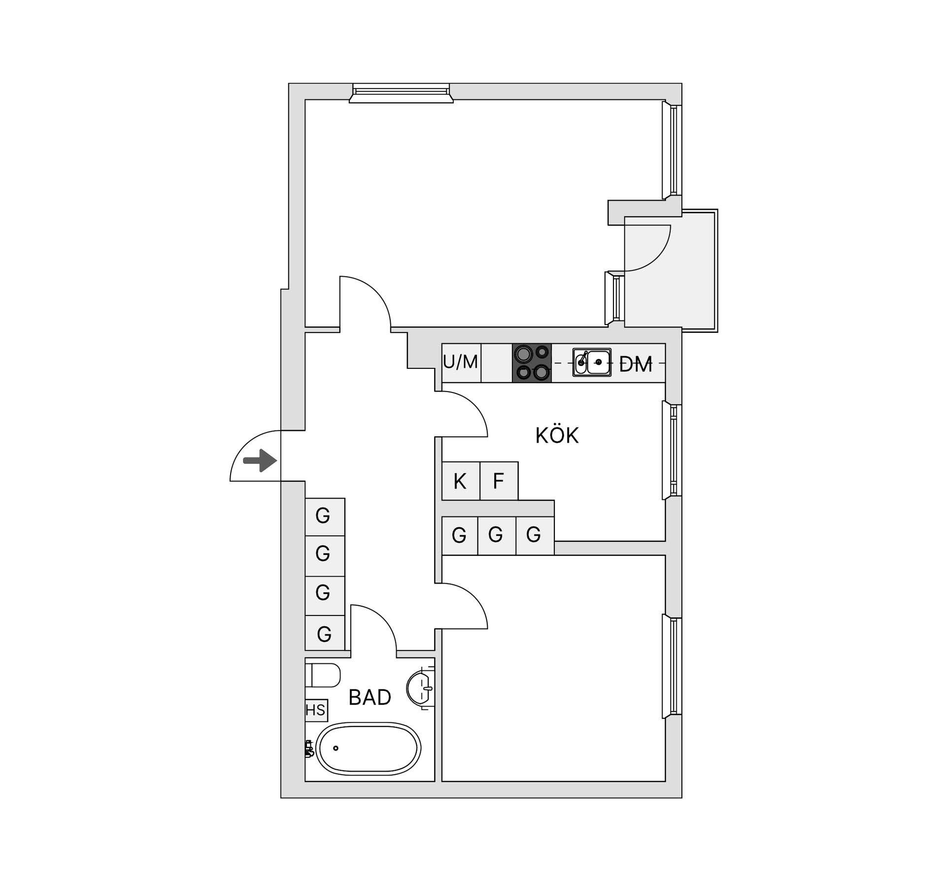 Bostadsrätt, Uddeholmsgatan 34A, Lönngården, Malmö