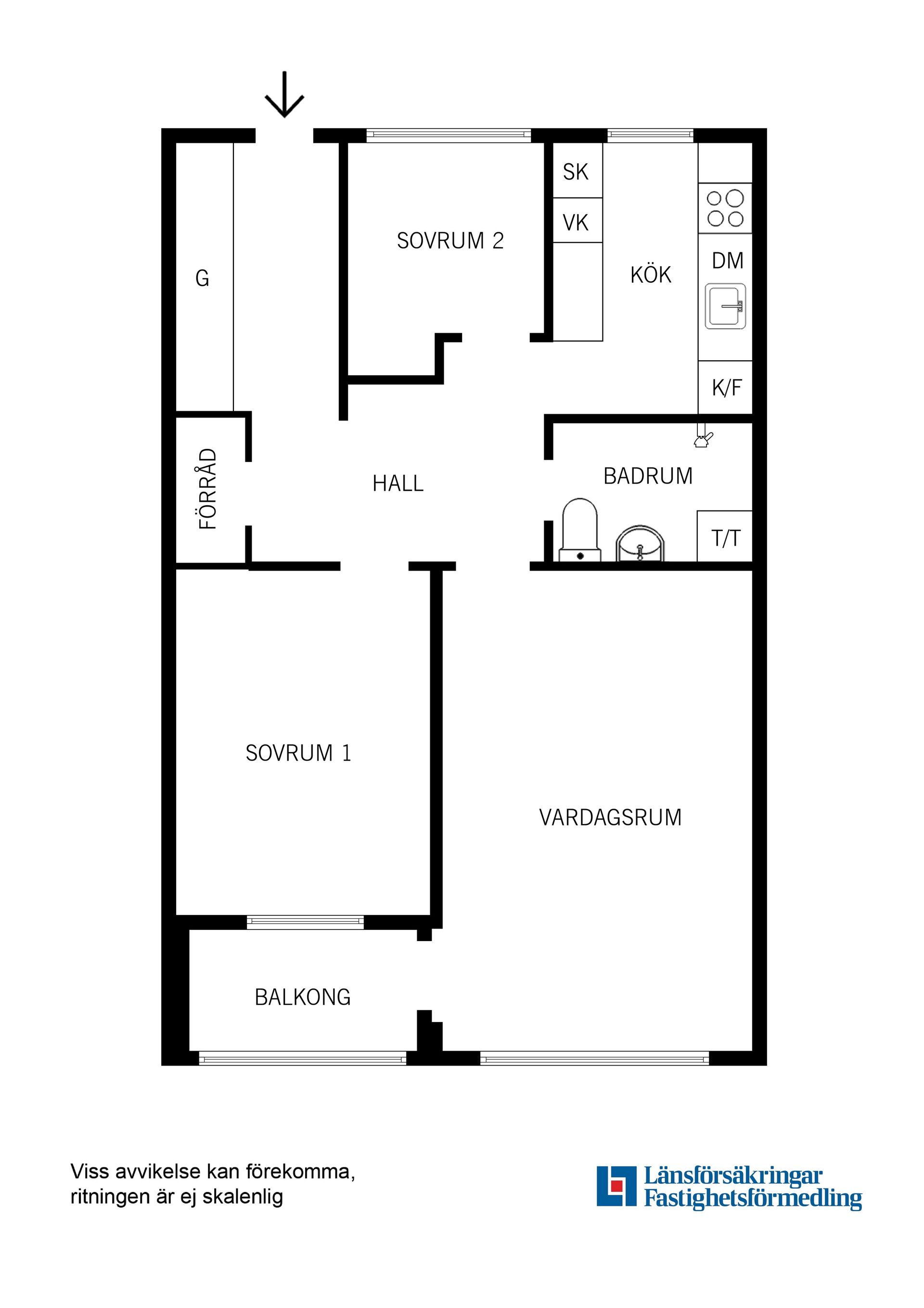 Bostadsrätt, Fredrika Bremers gata 15, Fruängen, Stockholm