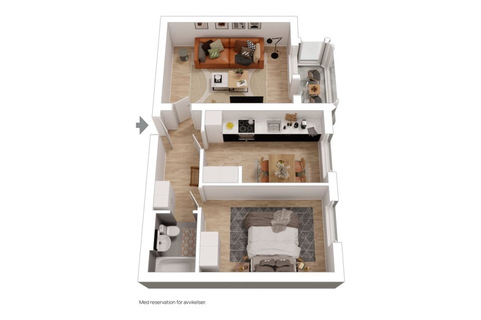 Bostadsrätt, Kyrkogatan 7a, Centralt, Nässjö