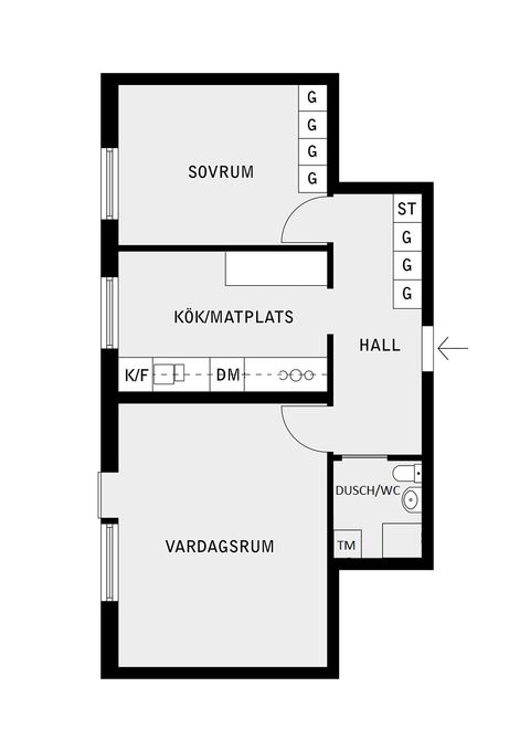 Bostadsrätt, Tvärvägen 13, Vallentuna Centrum, Vallentuna
