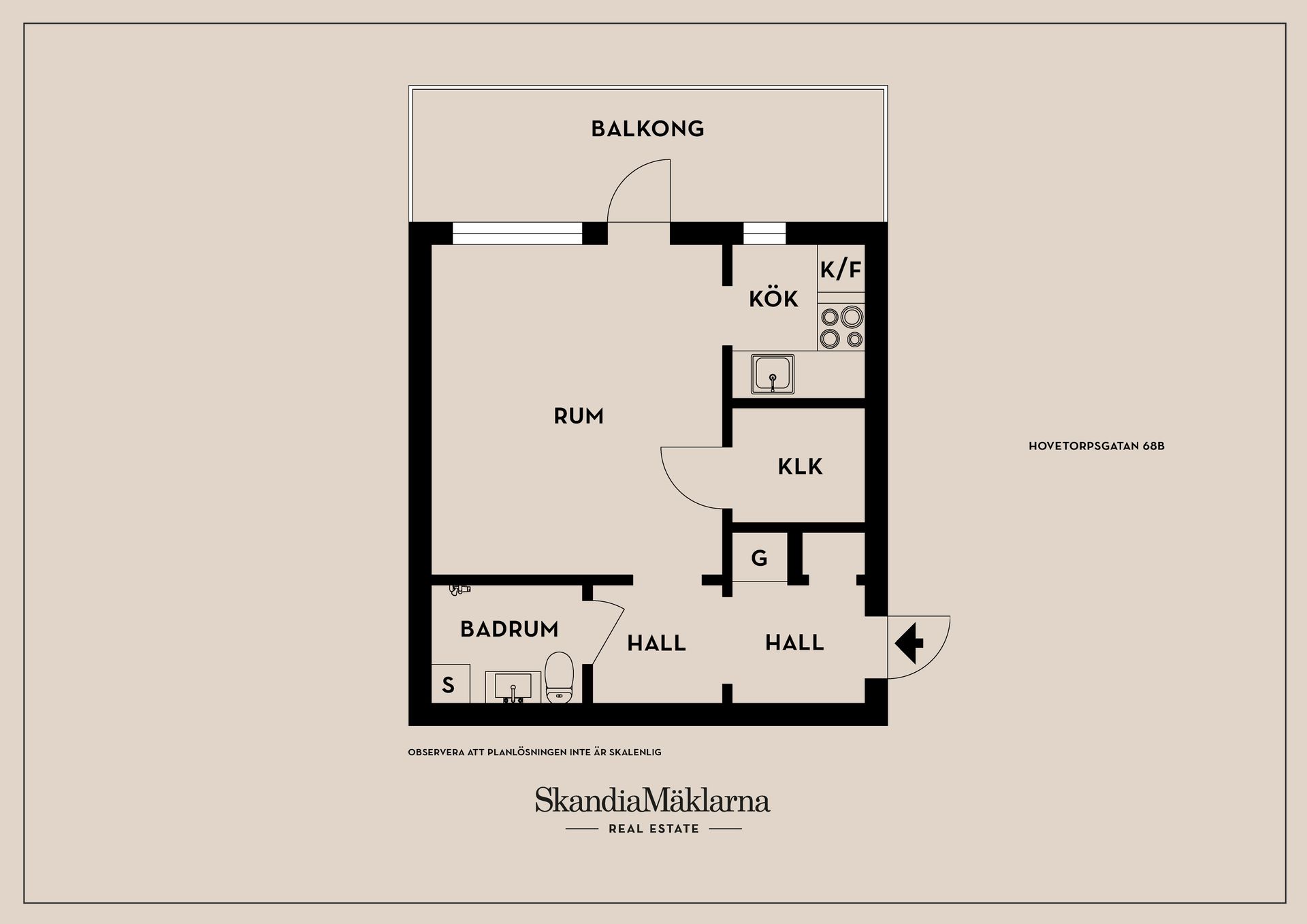 Bostadsrätt, Hovetorpsgatan 68B, Berga, Linköping