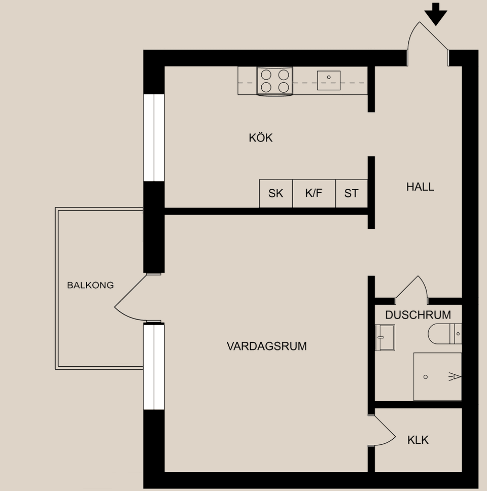 Bostadsrätt, Nelinsgatan 22, Centralt, Söder, Norrköping