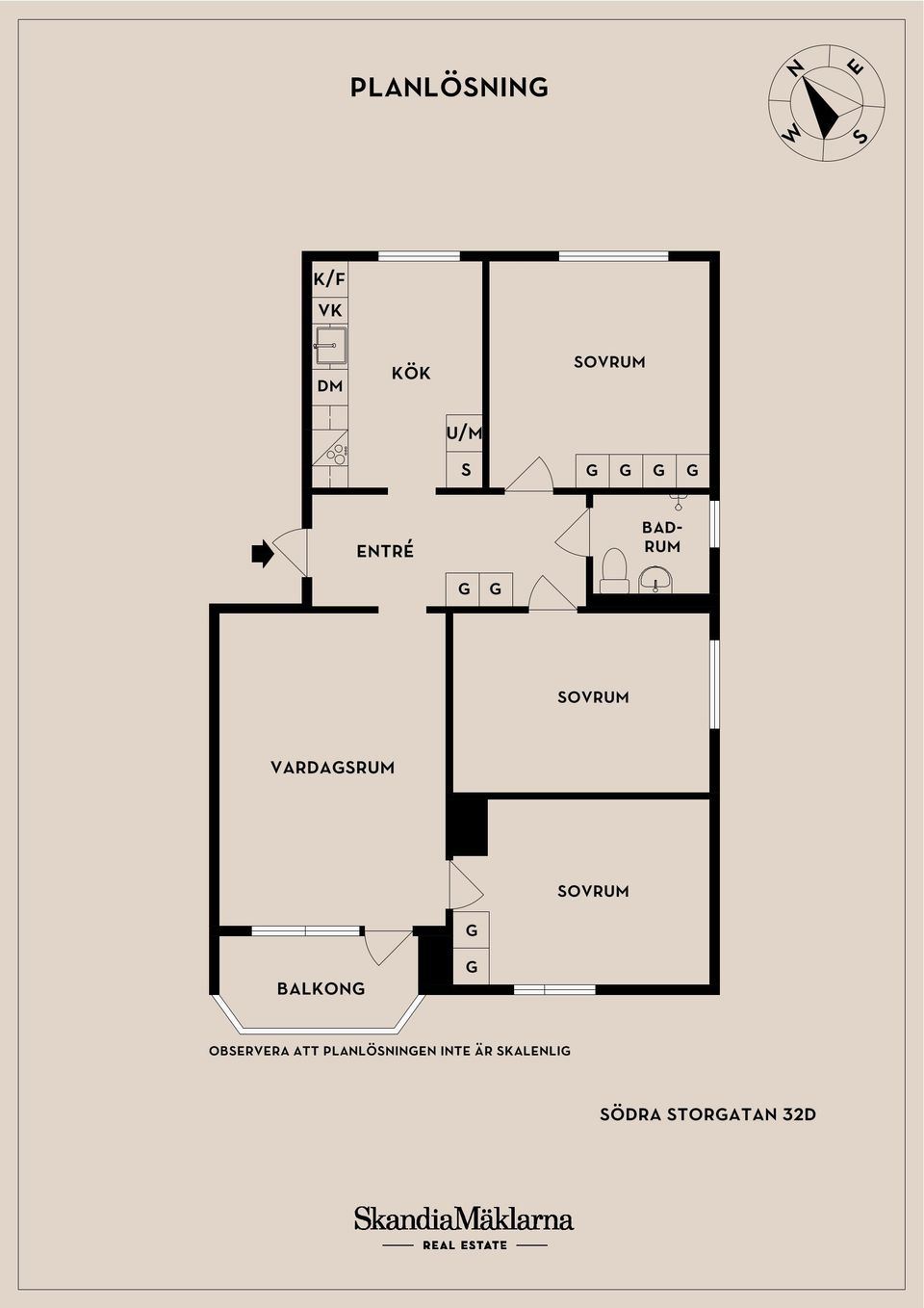 Bostadsrätt, Södra Storgatan 32D, Bjuv