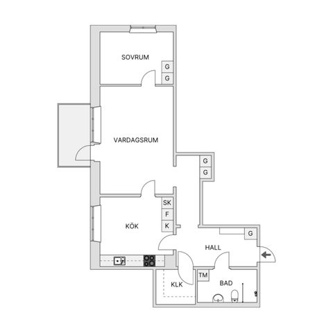 Bostadsrätt, Tallåsvägen 4C, Östersund
