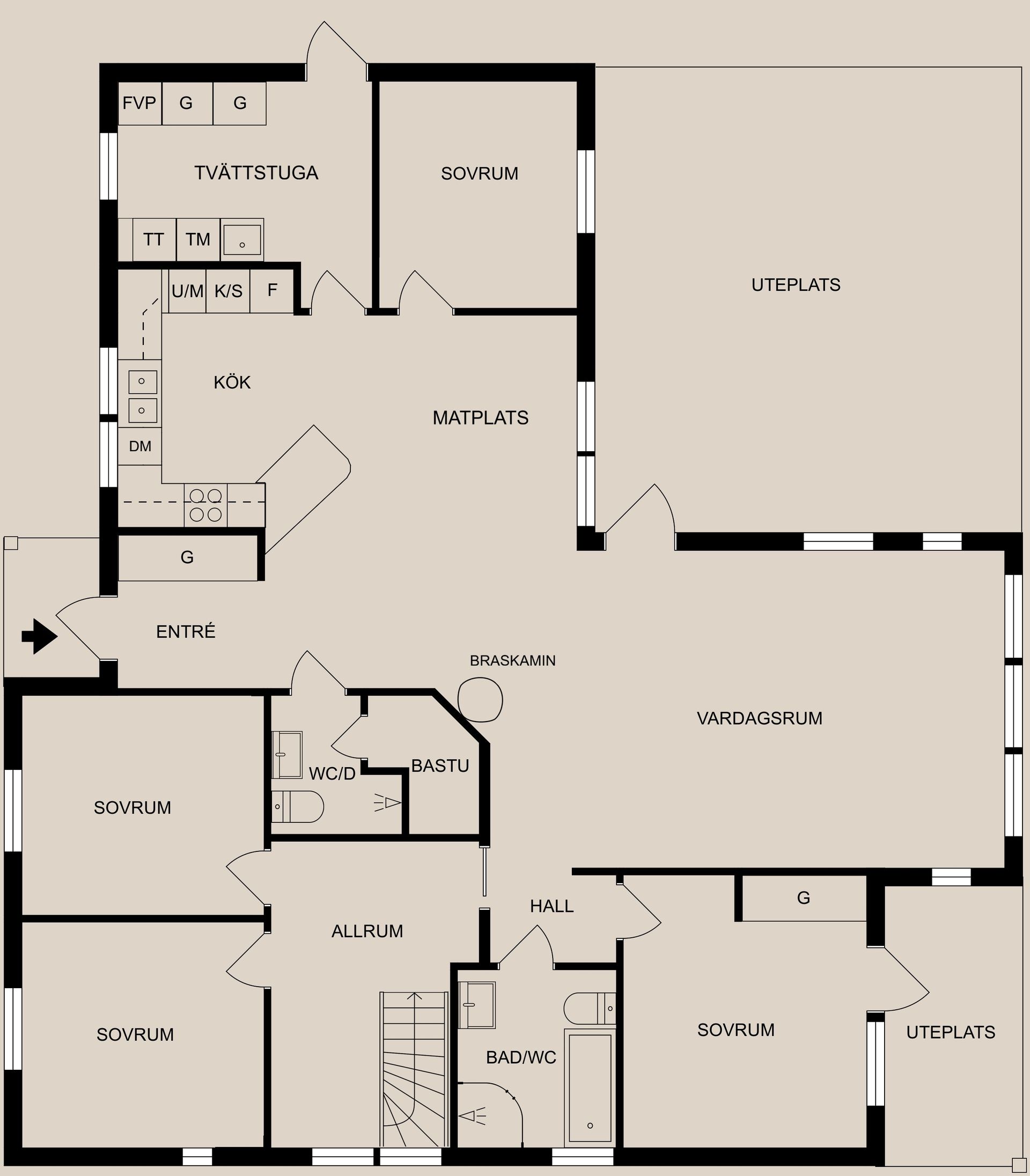 Villa, Korngatan 36, Rambodal, Norrköping