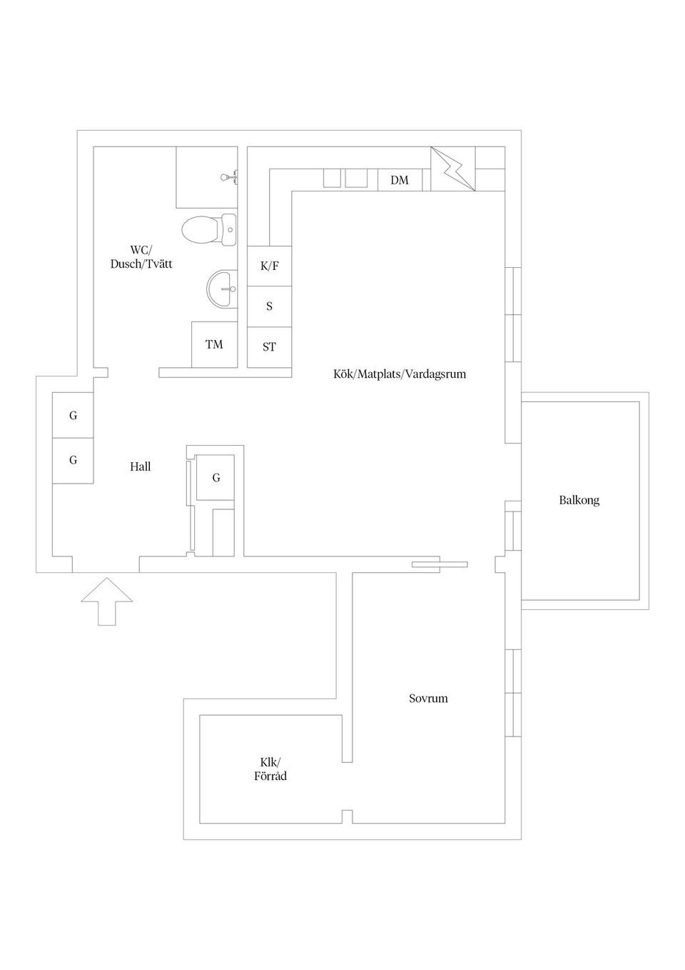 Bostadsrätt, Linnégatan 3E, Esplanaden, Kalmar
