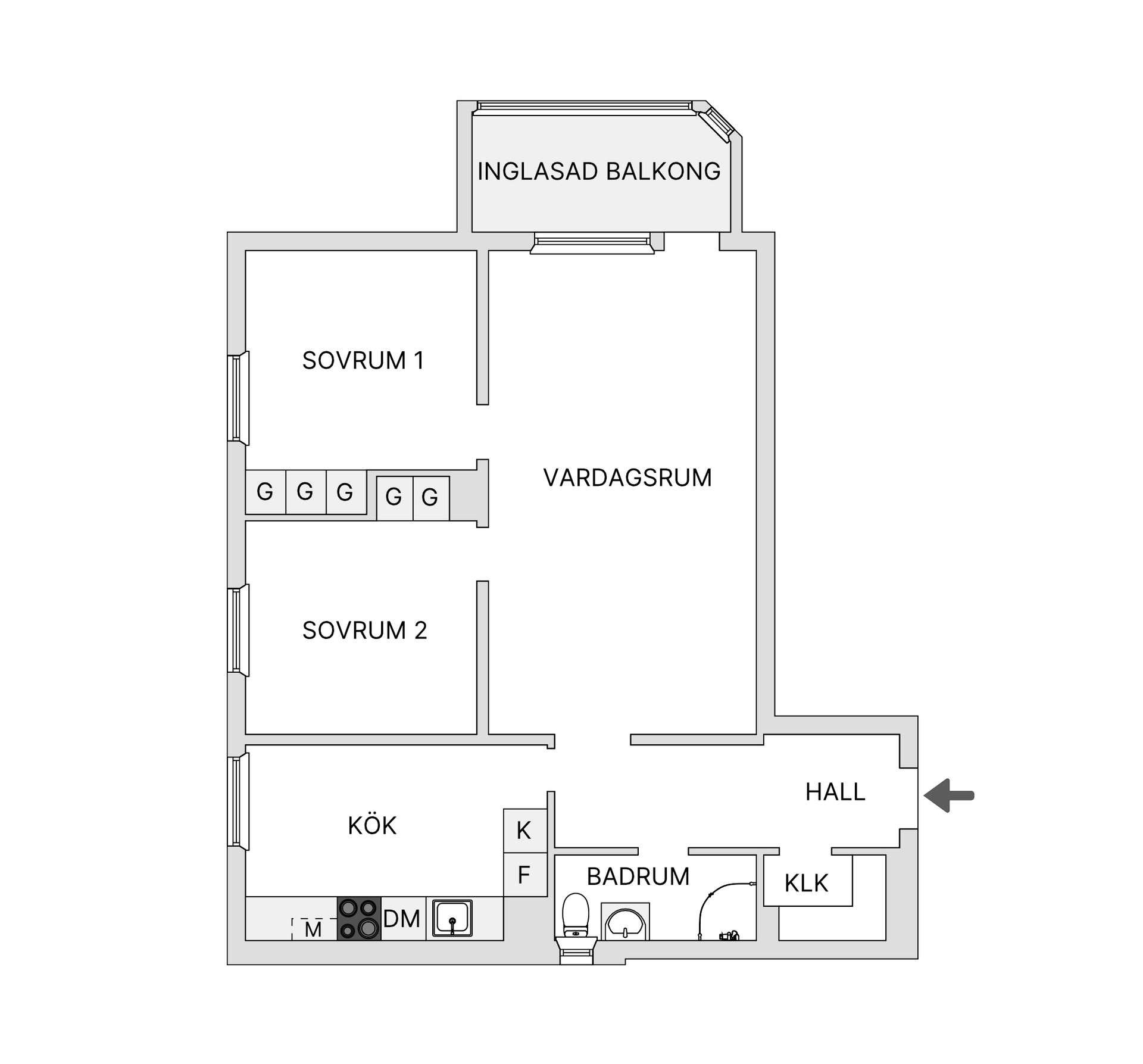 Bostadsrätt, Hallegatan 15, Centrala Hisingen, Göteborg