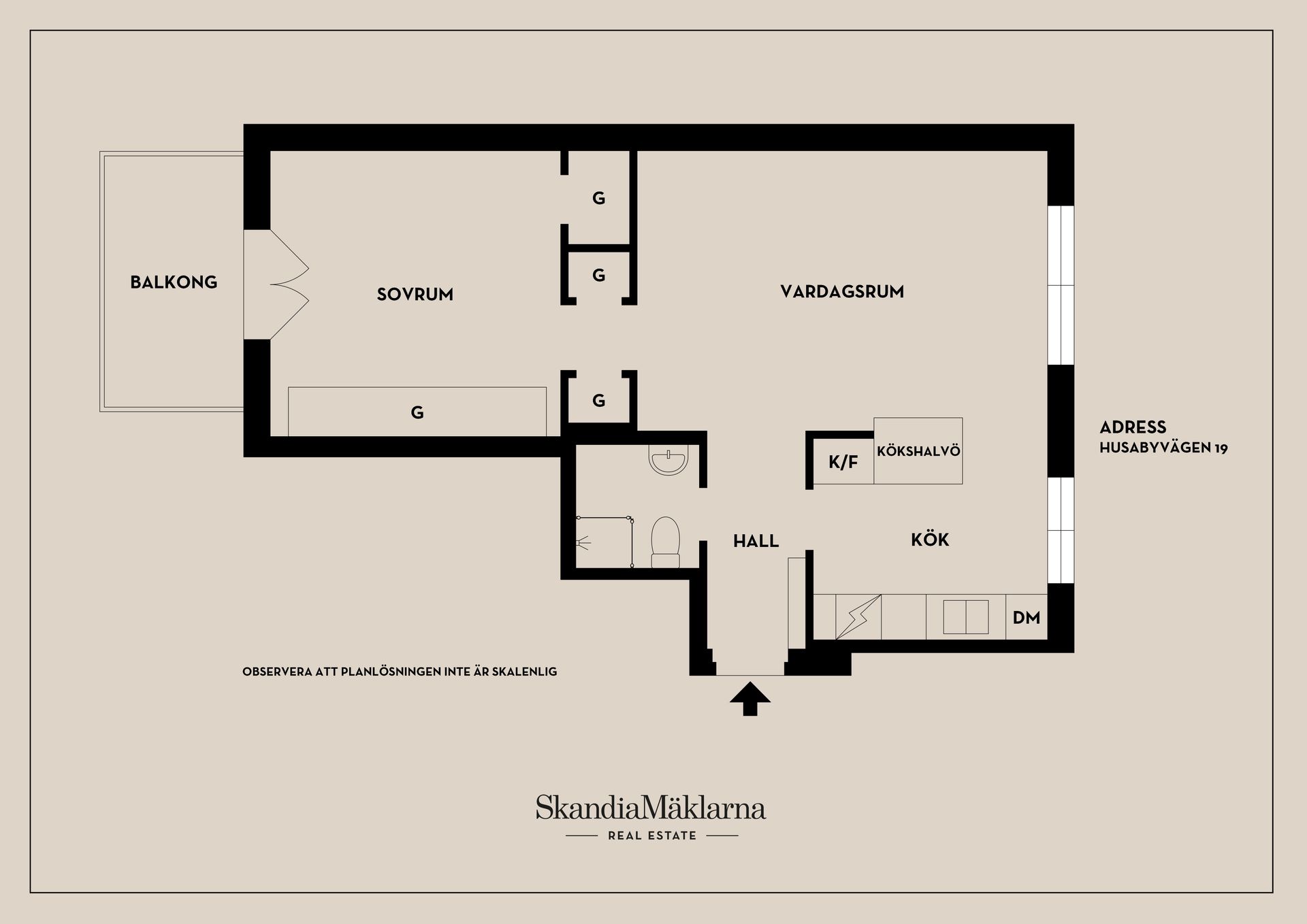 Bostadsrätt, Husabyvägen 19, Aspudden, Stockholm