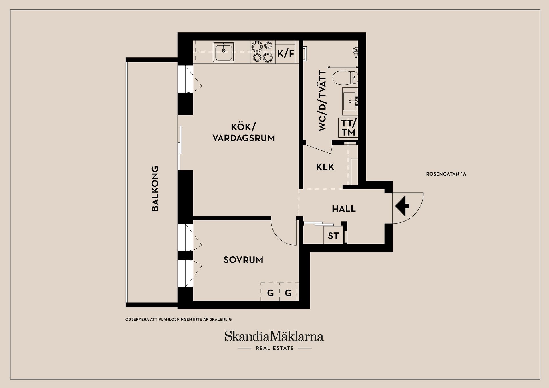 Bostadsrätt, Rosengatan 1A, Ramshäll, Linköping