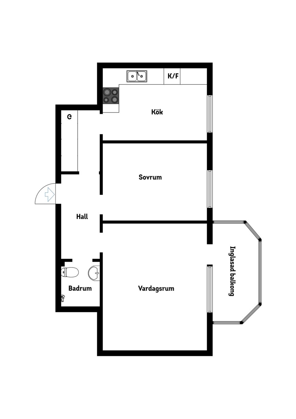 Bostadsrätt, Esplanaden 6A, Oxelösund