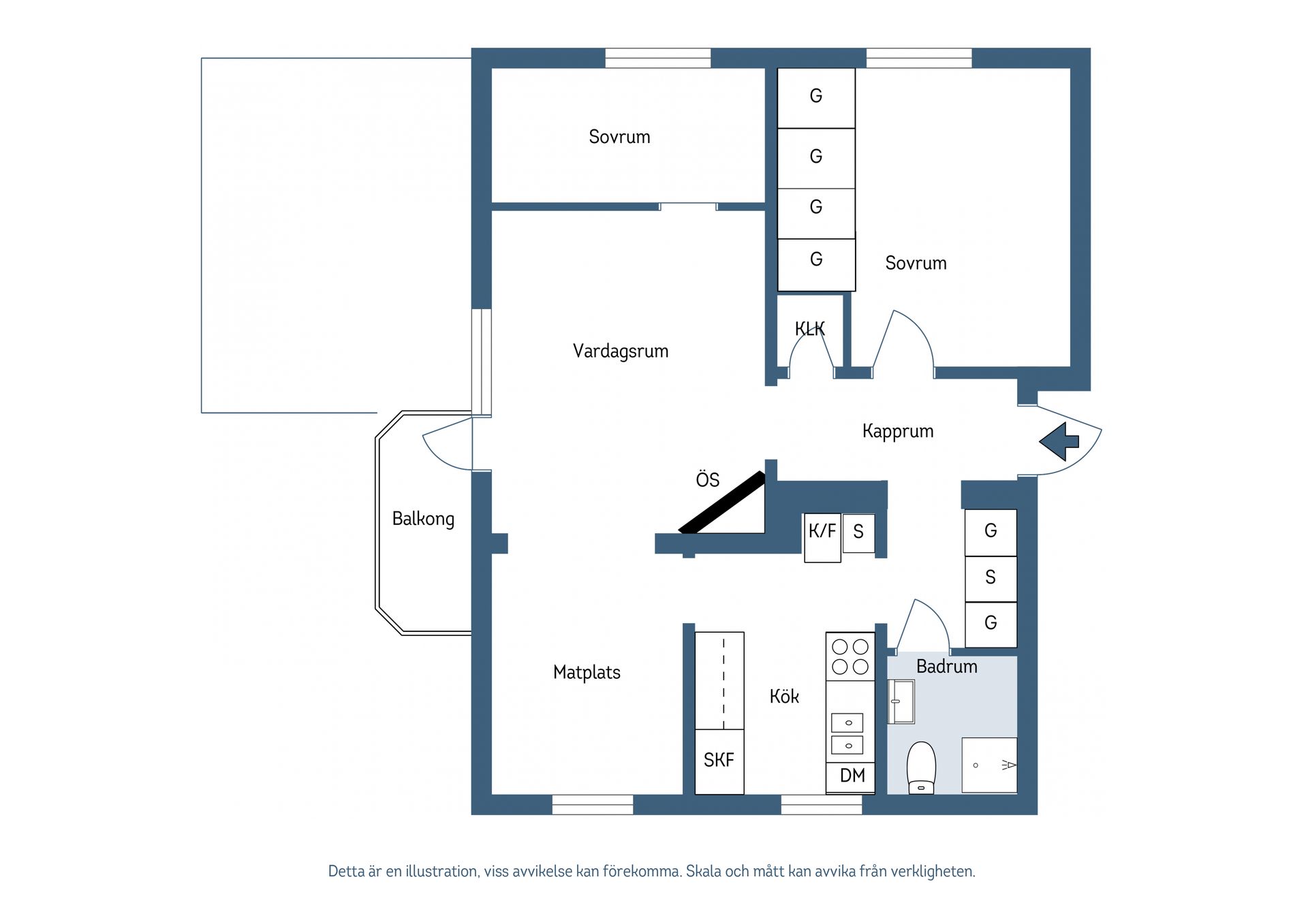 Bostadsrätt, Södra Bergvägen 26, Västermalm, Skövde