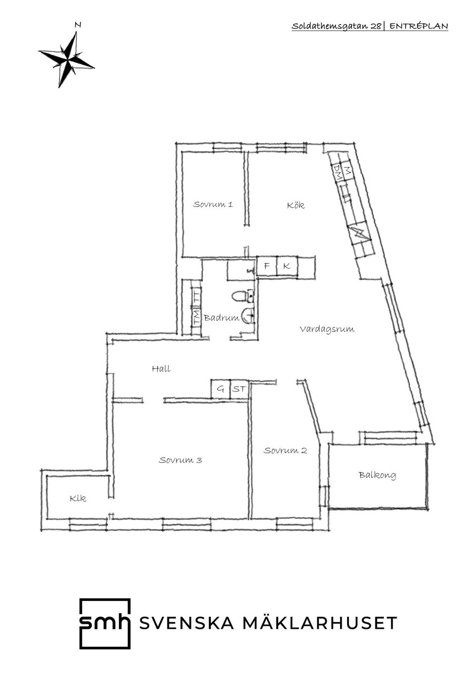 Bostadsrätt, Soldathemsgatan 28, Kviberg, Göteborg