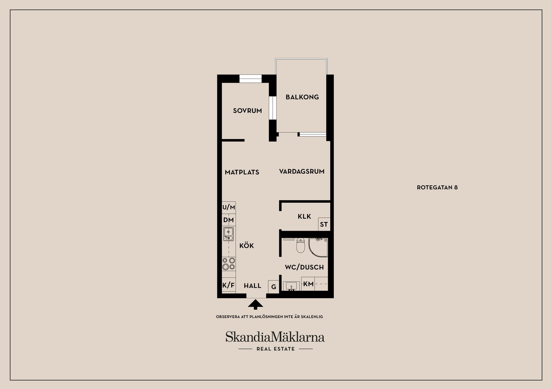 Bostadsrätt, Rotegatan 8, Ekkällan, Linköping