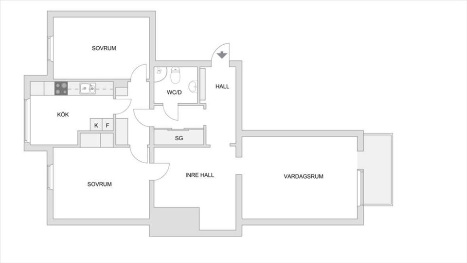 Bostadsrätt, Centralvägen 1, Solna Centrum, Solna