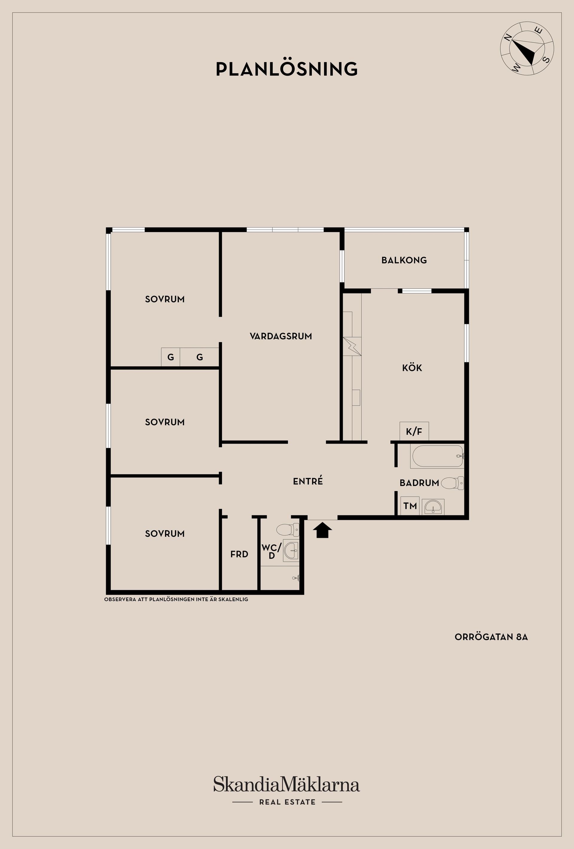 Bostadsrätt, Orrögatan 8A, Flen