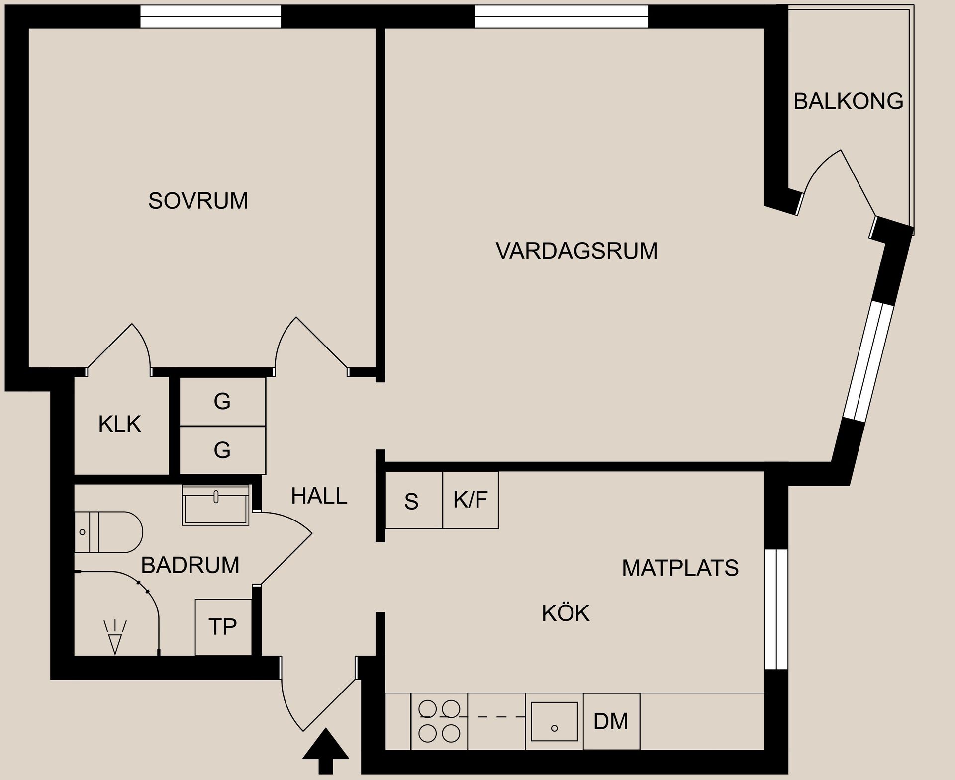 Bostadsrätt, Nanolfsvägen 19A, Centralt, Finspång