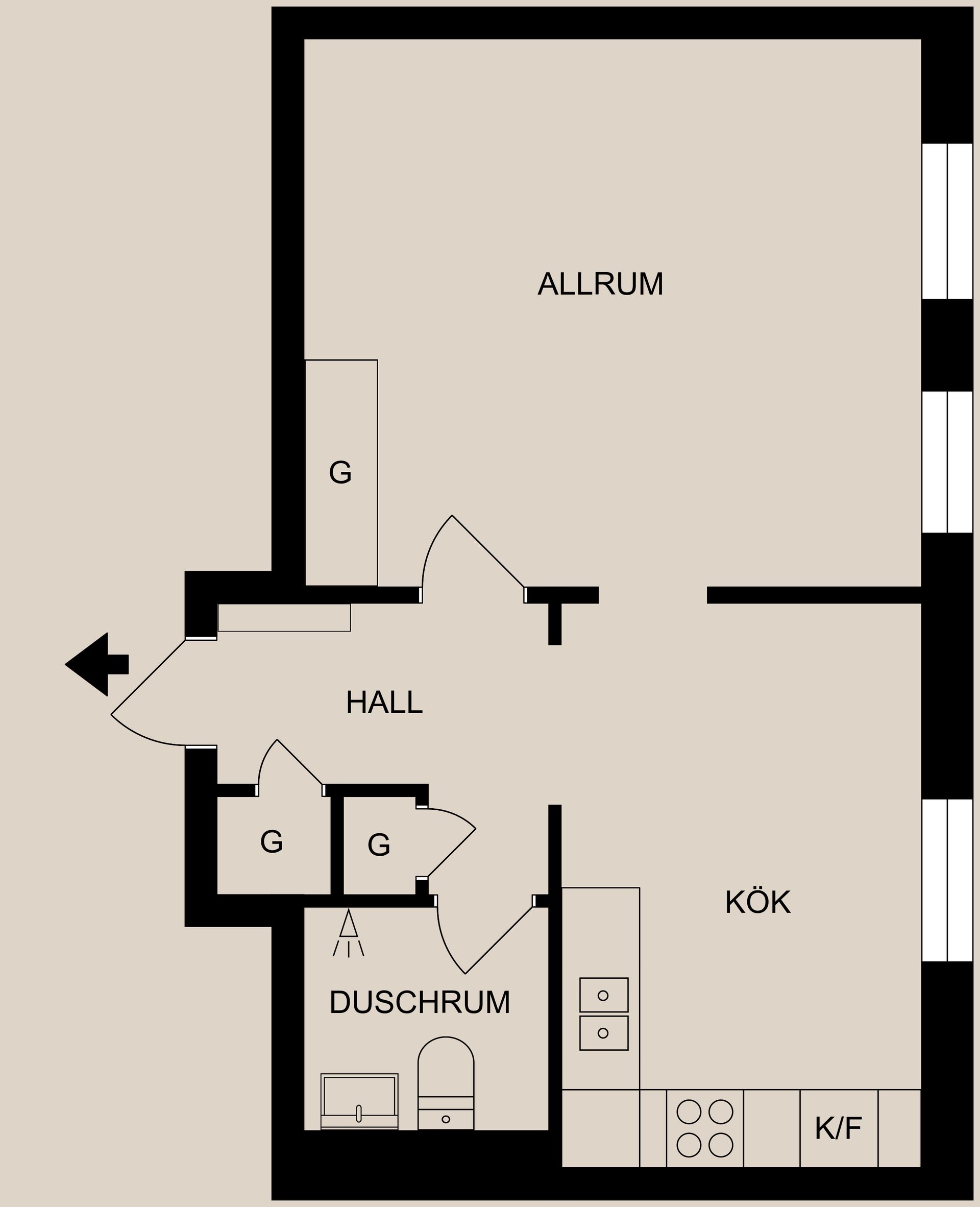 Bostadsrätt, Kalkugnsvägen 16B, Centralt, Finspång