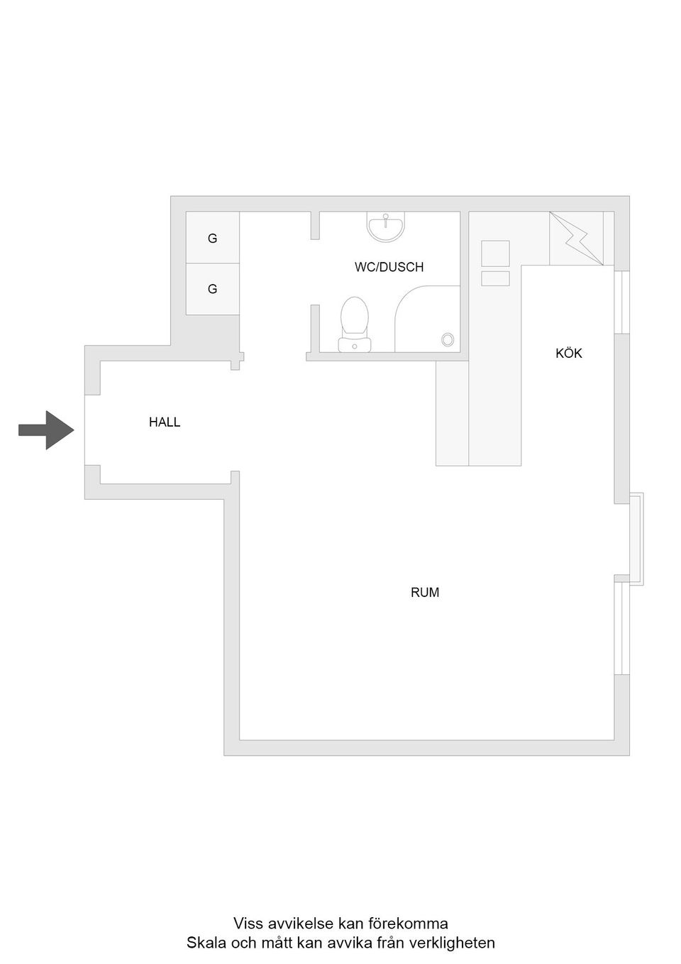 Bostadsrätt, Kungsberget 6, Centralt Linköping, Linköping