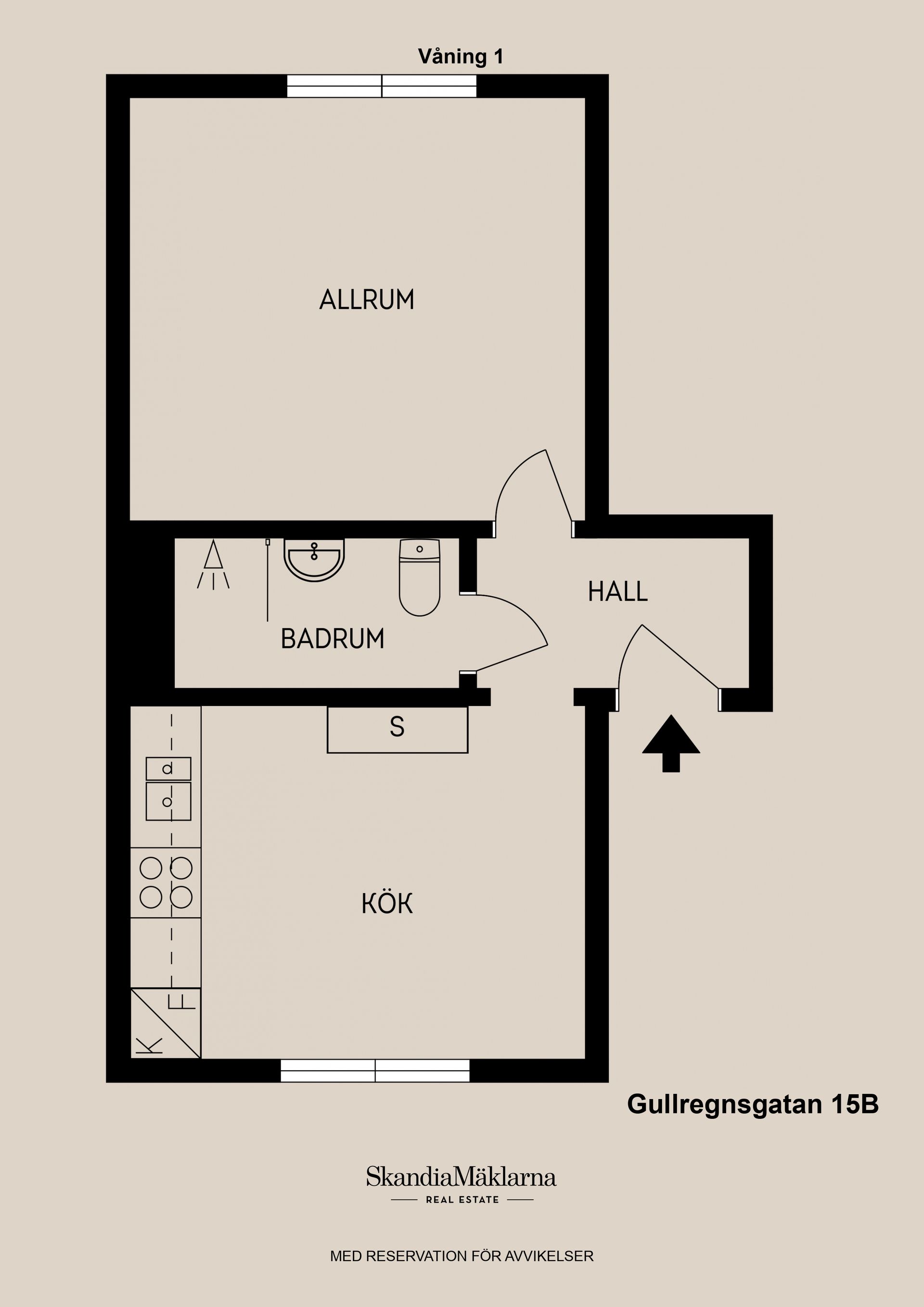 Bostadsrätt, Gullregnsgatan 15B, Brynäs, Gävle