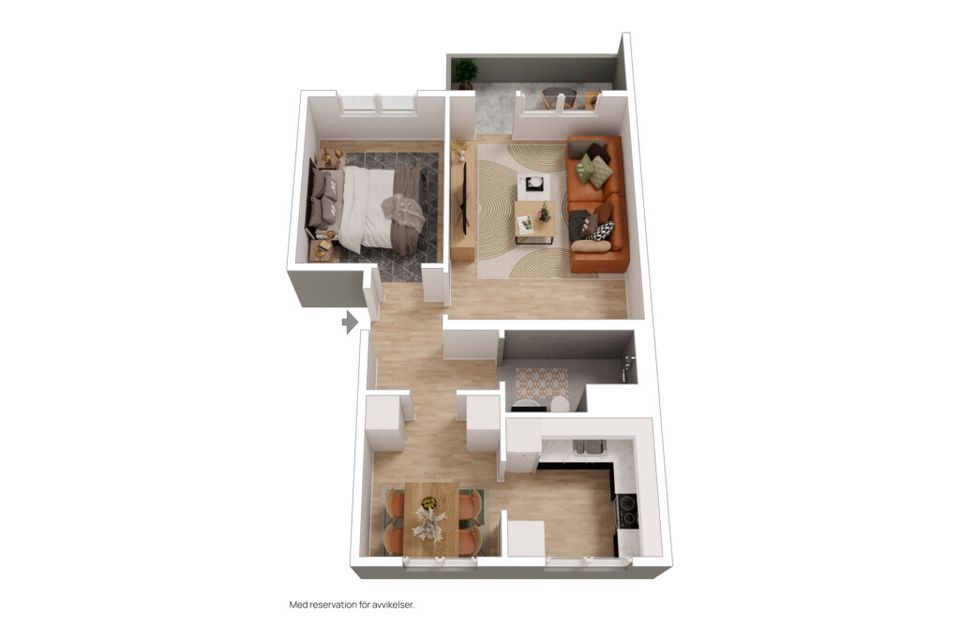 Bostadsrätt, Vindelgatan 15B, Högberget, Ludvika