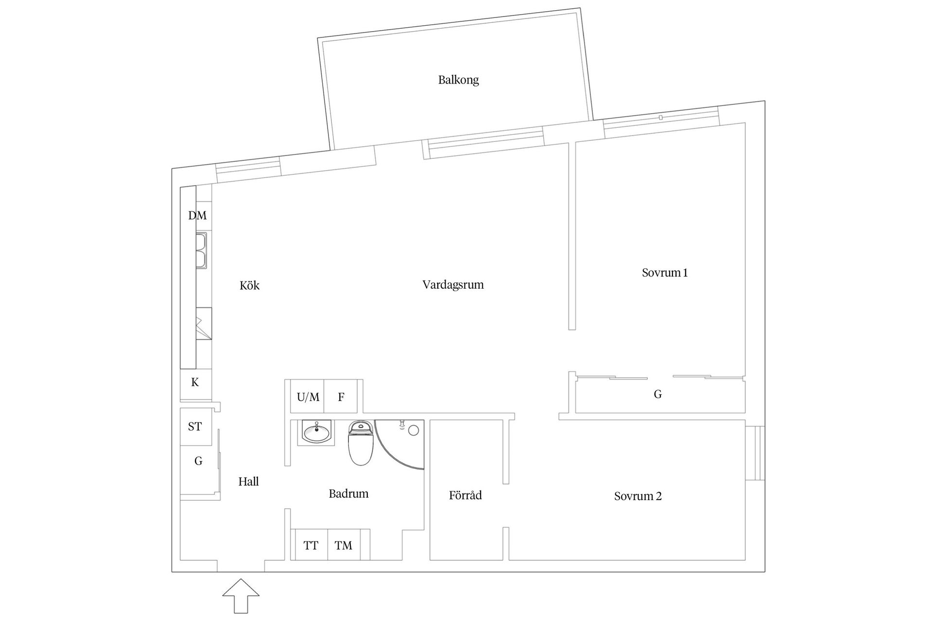 Bostadsrätt, Mittlinjen 7A, Arenaparken, Lund