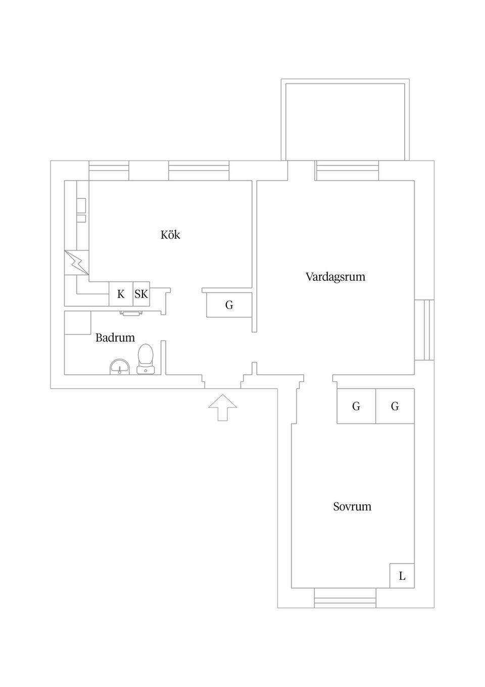 Bostadsrätt, Vegagatan 8A, Bremerlyckan, Kalmar
