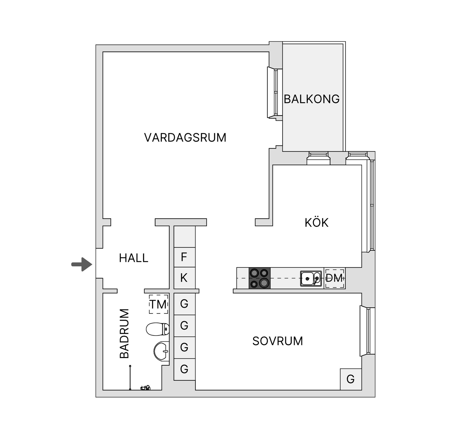 Bostadsrätt, Axvägen 3A, Nacksta, Sundsvall
