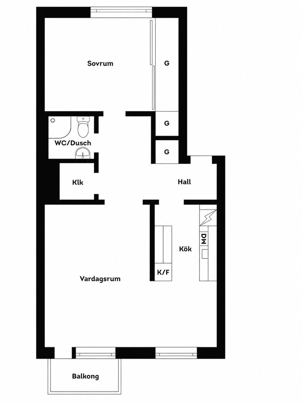 Bostadsrätt, Hantverkargatan 10B, Centralt, Gävle