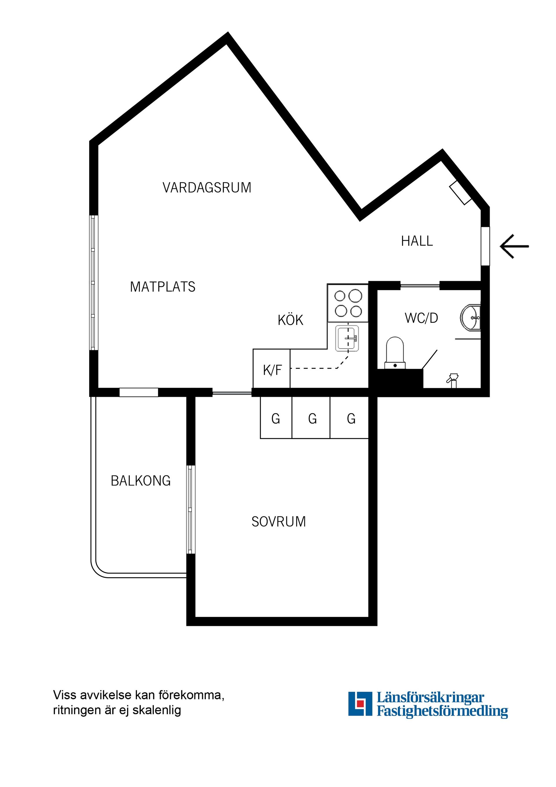 Bostadsrätt, Värnstigen 34, 3 tr, Segeltorp, Huddinge