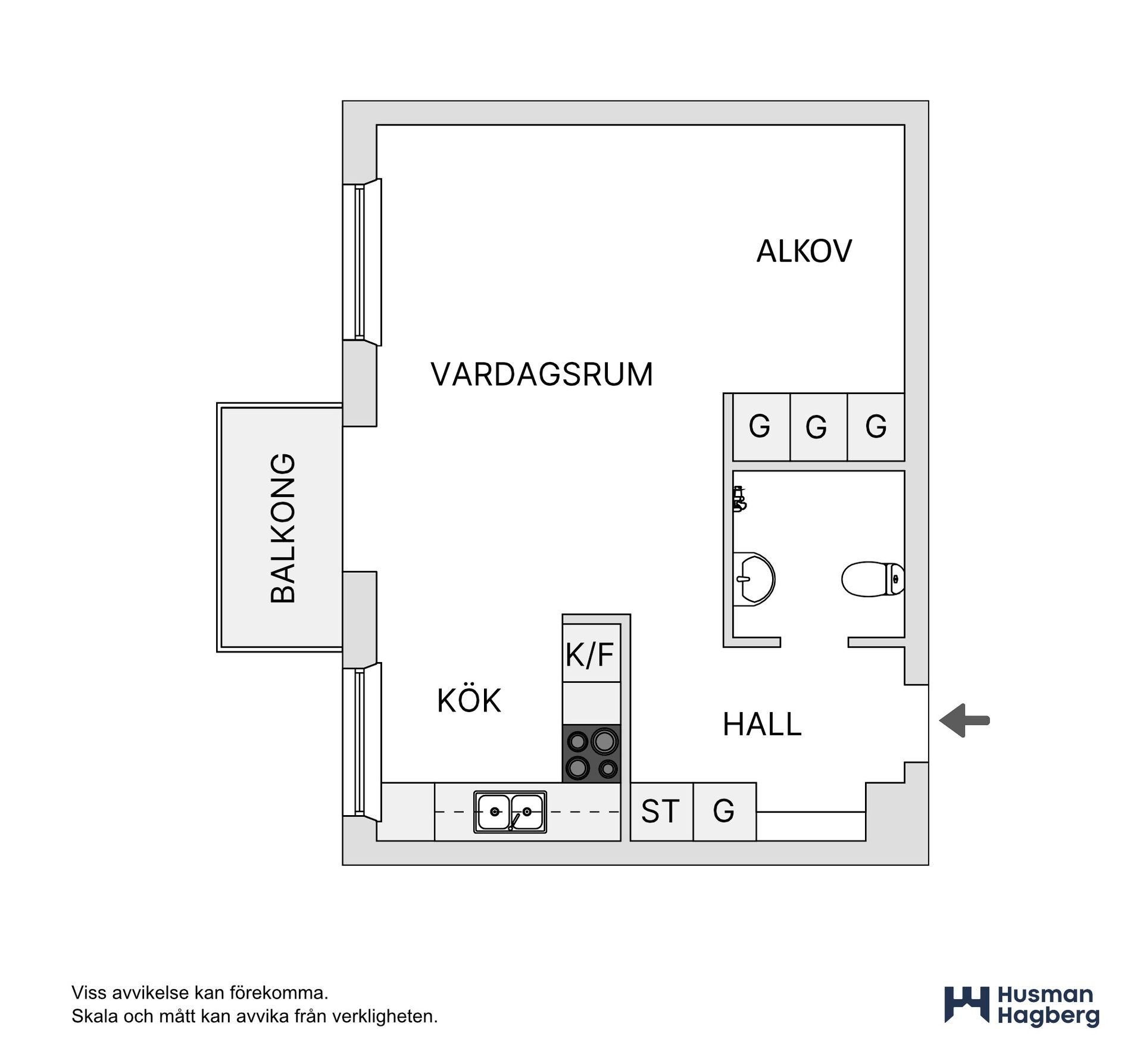 Bostadsrätt, Östra Kyrkogatan 28A, Haga, Umeå