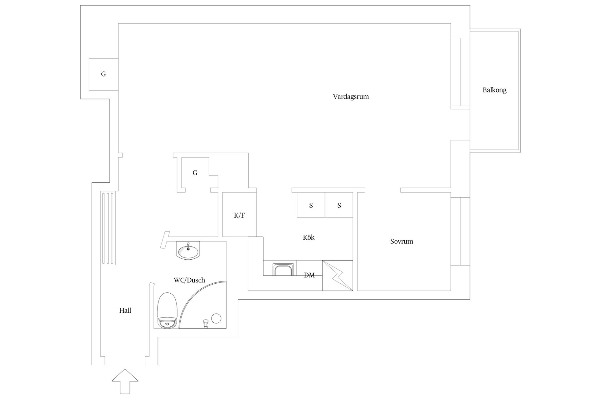 Bostadsrätt, Essinge Brogata 39, 2 Tr, Lilla Essingen, Stockholm