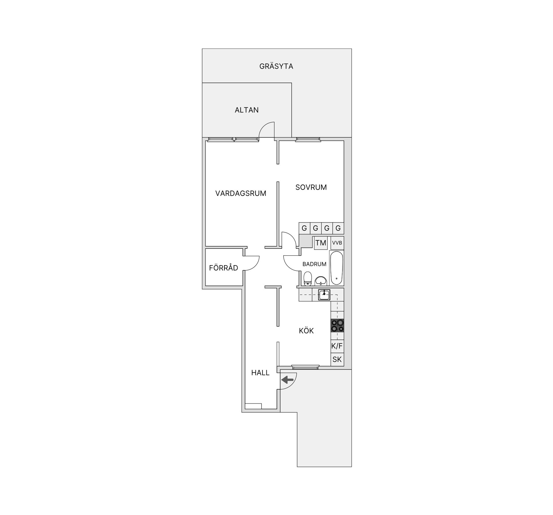 Bostadsrätt, Sniljegången 3B, Frennarp, Halmstad