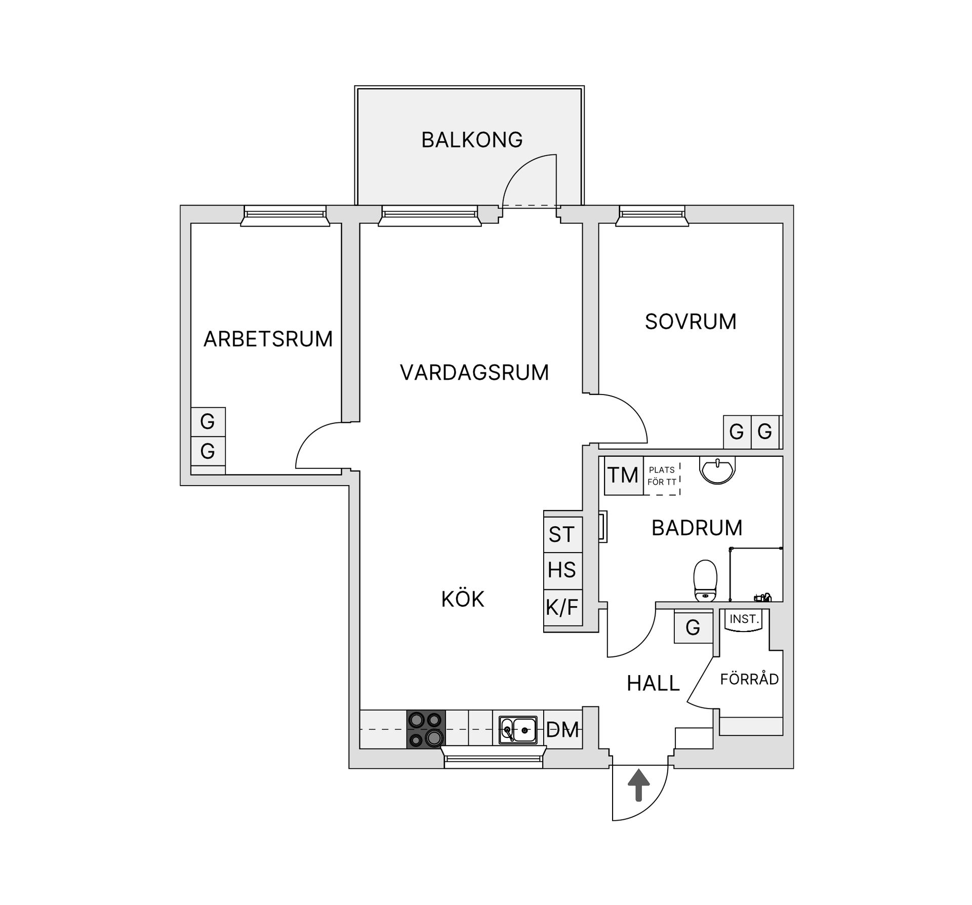 Bostadsrätt, Vinbärsvägen 22, Heden, Gällivare