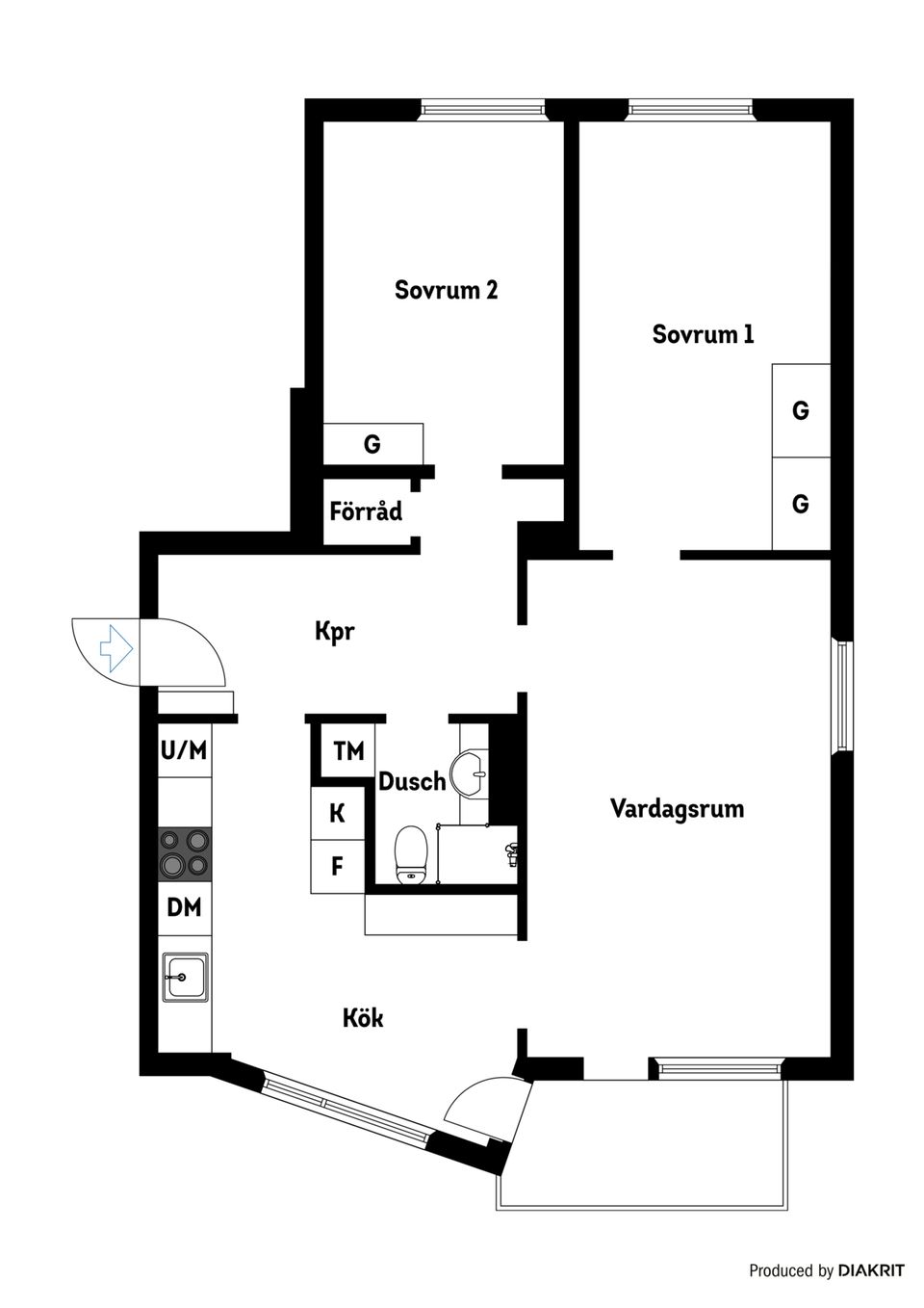 Bostadsrätt, Rosenkällavägen 32B, Fågelbo, Nyköping