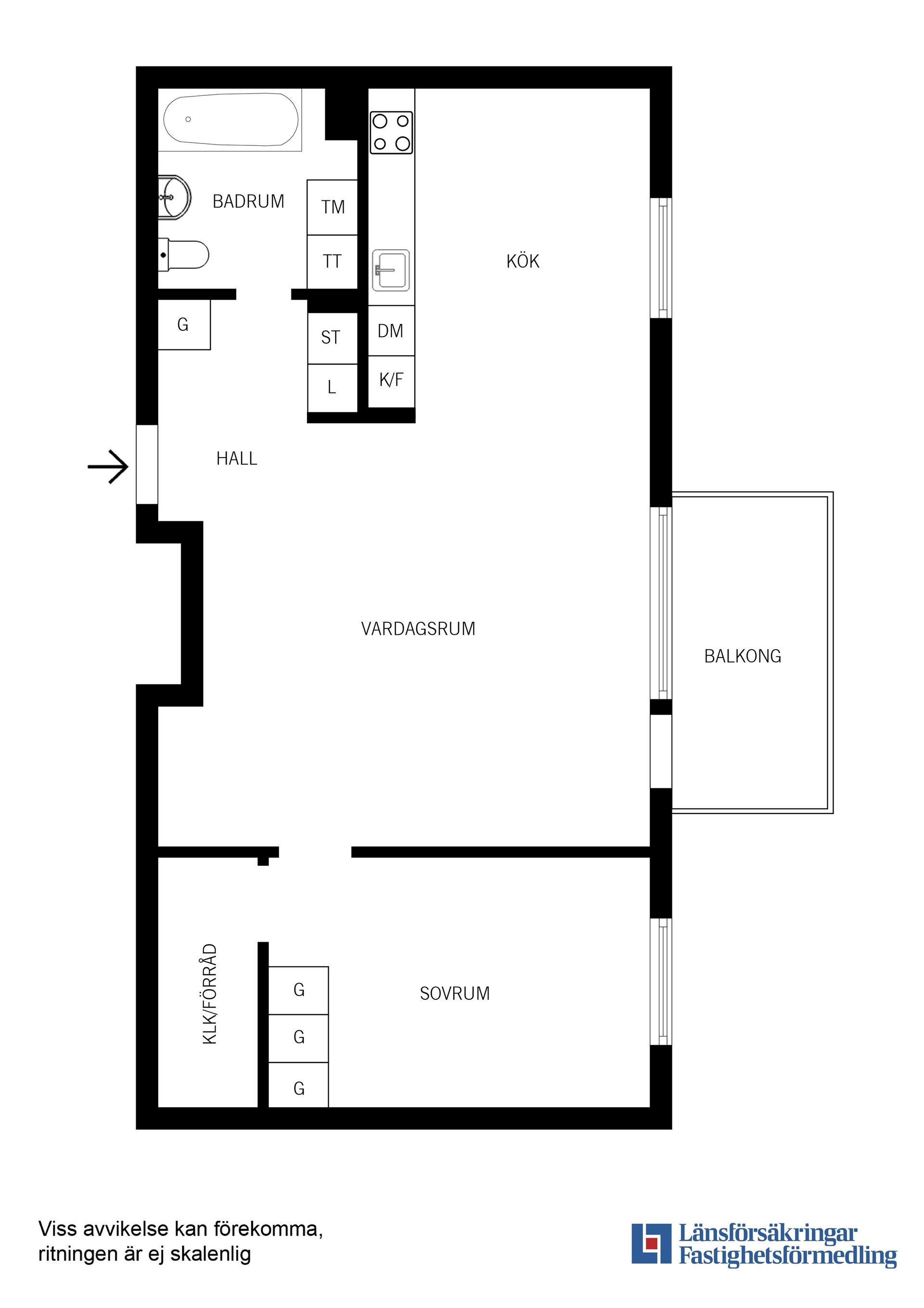 Bostadsrätt, Ada Nilssons gata 3, Fruängen, Stockholm