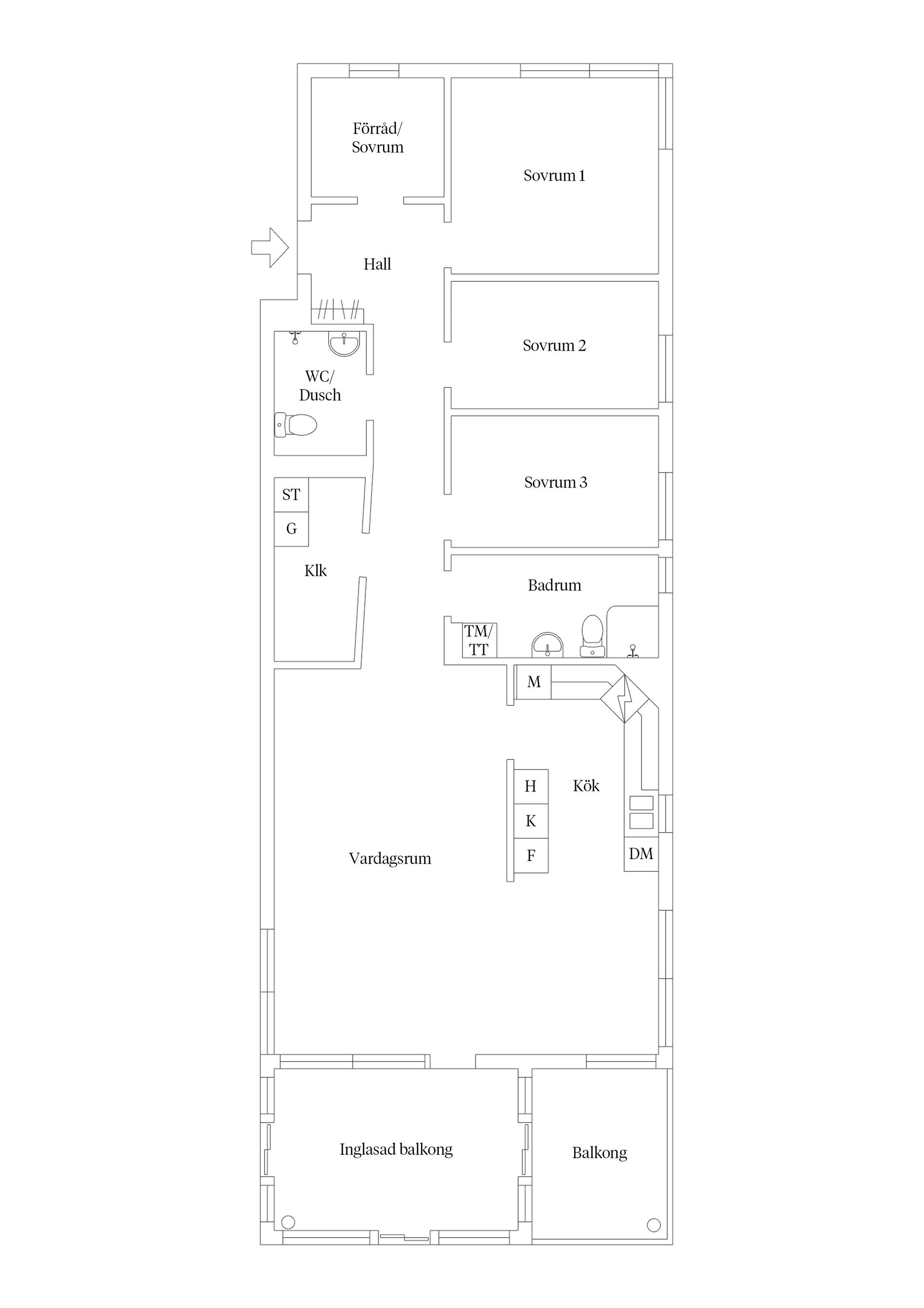 Bostadsrätt, Granloholmsvägen 6 A, Västermalm, Sundsvall