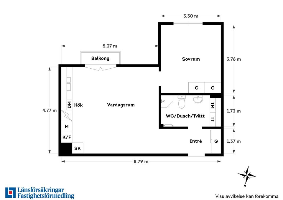 Bostadsrätt, Lindholmshamnen 22, Lindholmen, Göteborg